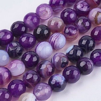 Natural Madagascar Agate Beads Strands G-N213B-61-1