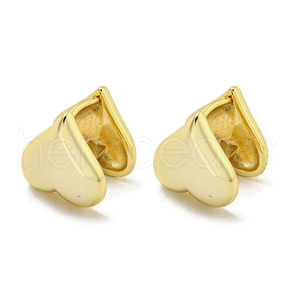 Brass Hoop Earrings EJEW-L211-011L-G-1