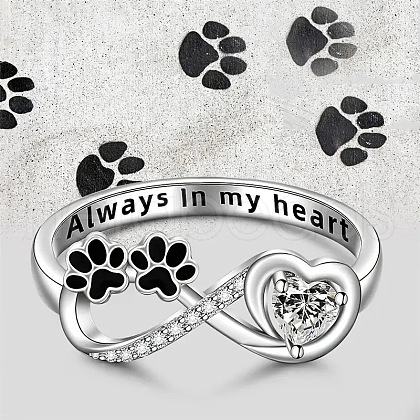 Brass Rhinestone Finger Rings for Women FS-WGAC777-01-1