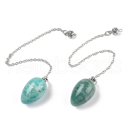 Natural Amazonite Dowsing Pendulums G-B139-04P-02-1