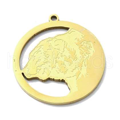 201 Stainless Steel Pendants STAS-R118-04G-1