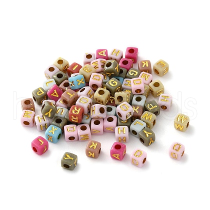 Opaque Acrylic Beads OACR-Z027-01B-1