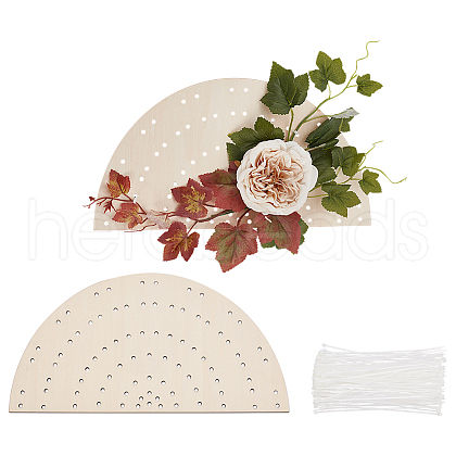 2Pcs Wood Wreath Boards DIY-FG0006-77B-1