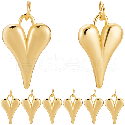 Beebeecraft 10Pcs Brass Pendants KK-BBC0014-72-1