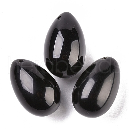 Natural Obsidian Pendants G-P438-F-05-1