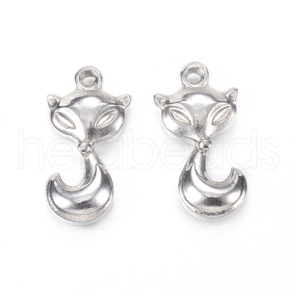 304 Stainless Steel Pendants STAS-N0014-09P-1