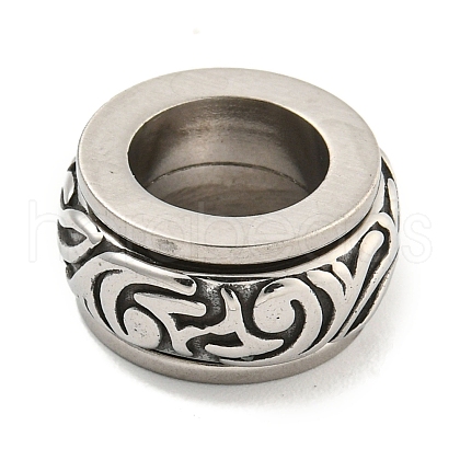 Rotatable 316 Surgical Stainless Steel European Bead STAS-E212-152AS-1