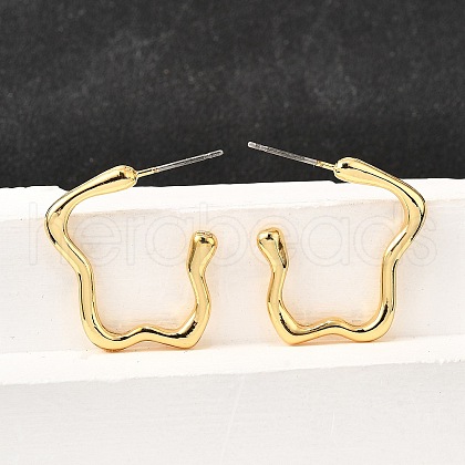 304 Stainless Steel Stud Earrings EJEW-D307-01G-1