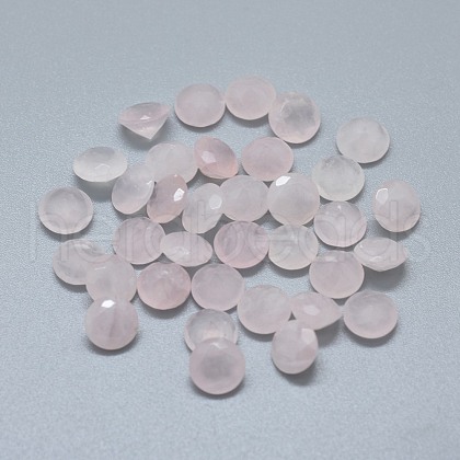 Natural Rose Quartz Cabochons G-F656-19A-1