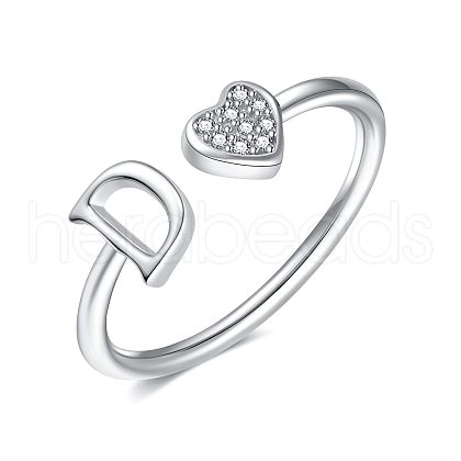 Adjustable Brass Rhinestone Cuff Rings for Women FS-WGEAD33-04-1
