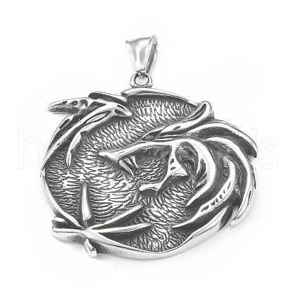 304 Stainless Steel Pendants STAS-G303-29AS-1