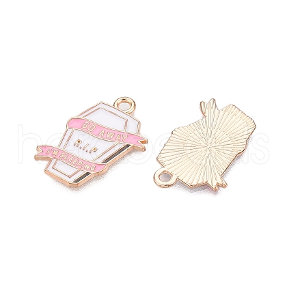 Halloween Theme Alloy Enamel Pendants ENAM-T020-07H-1