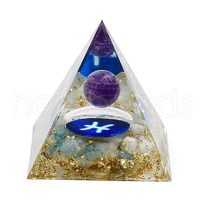 Orgonite Pyramid Resin Energy Generators DJEW-D013-05K-1