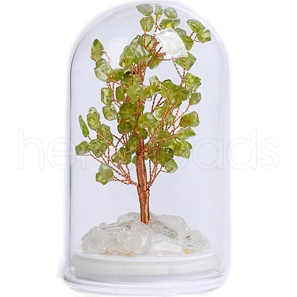 Natural Peridot Tree of Life Decorations PW-WGF3F59-07-1