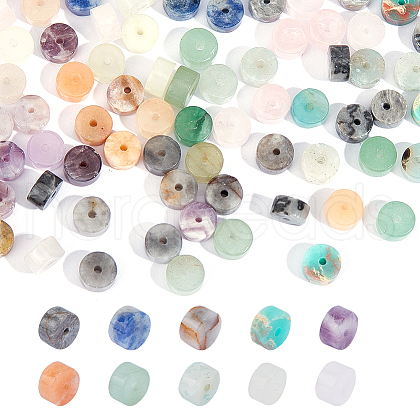  100Pcs 10 Styles Natural & Synthetic Mixed Gemstones Beads G-NB0004-88-1