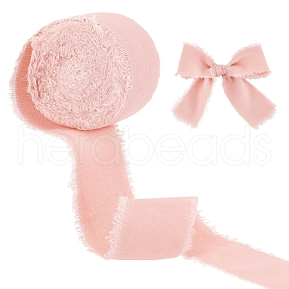 10M Polyester Frayed Ribbon OCOR-WH0094-01A-1