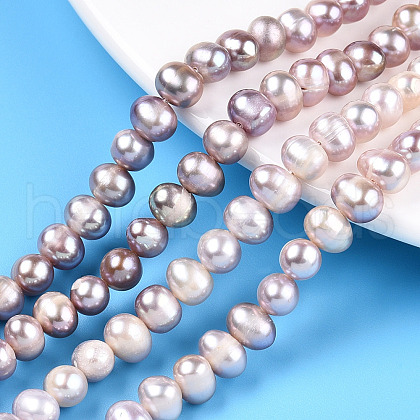 Natural Cultured Freshwater Pearl Beads Strands PEAR-N013-06N-1