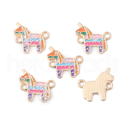 Alloy Colorful Enamel Connector Charms ENAM-CJC0019-01E-1