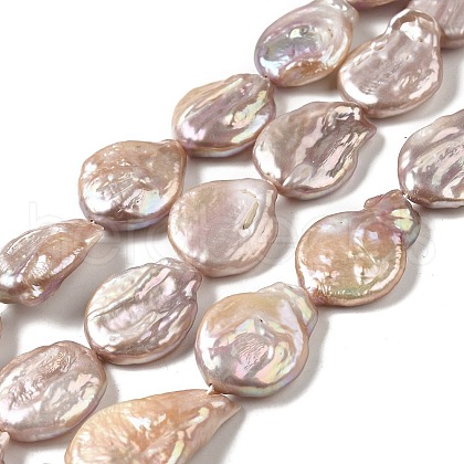 Natural Keshi Pearl Beads Strands PEAR-E016-045-1