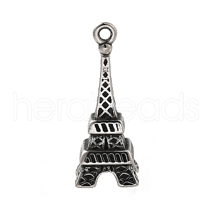 Retro 304 Stainless Steel Pendants STAS-L284-06AS-1