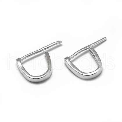 Anti-Tarnish 925 Sterling Silver Ice Pick Pinch Bails STER-L057-079A-1