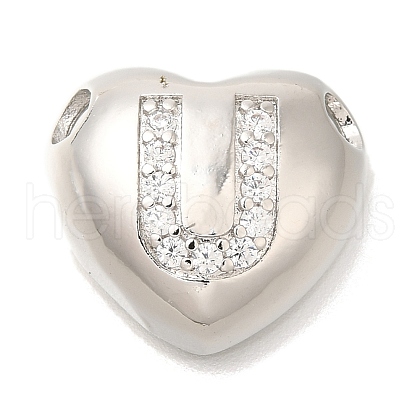 Rack Plating Brass Micro Pave Cubic Zirconia Pendants KK-I722-04P-U-1