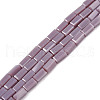 Opaque Solid Color Glass Beads Strands GLAA-N052-03-A07-1