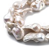Natural Nucleated Pear Beads Strands PEAR-B004-15N-05A-02-3