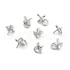 Rhodium Plated 925 Sterling Silver Peg Bails STER-Z001-013P-1