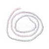 Transparent Gradient Color Glass Beads Strands GLAA-H021-01A-06-4