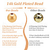 ANATTASOUL 60Pcs Rack Plating Brass Beads KK-AN0001-06-3