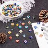Olycraft 4 Strands 2 Style  Handmade Millefiori Glass Beads Strands LK-OC0001-08-6