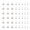 Craftdady 400Pcs 8 Size 304 Stainless Steel Stud Earring Findings STAS-CD0001-31-2