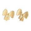 Ion Plating(IP) 304 Stainless Steel Stud Earrings for Women EJEW-N054-09G-1