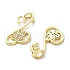 Brass Micro Pave Cubic Zirconia Pendants KK-K355-50G-2