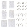 Craftdady 6Pcs DIY Geometry Earrings Silicone Resin Casting Molds DIY-CD0001-27-1