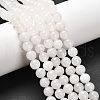 Natural White Jade Round Beads Strands G-N0120-03-8mm-1