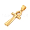 304 Stainless Steel Pendants STAS-L286-07G-2