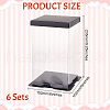 Folding Clear Plastic Gift Storage Boxes CON-WH0106-09B-2