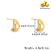 Fashionable S925 Sterling Silver Teardrop Stud Earrings DP0652-1-2