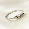 201 Stainless Steel Moon Phase Finger Ring for Women RJEW-A006-04P-1-3