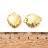 Heart Brass Pendants KK-L237-002G-3