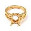 Adjustable Brass Finger Ring Components KK-WH0063-11G-2