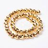 Non-magnetic Synthetic Hematite Bead Strands G-P262-25-10mm-G-2