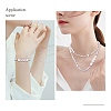 3Pcs Natural Shell & Plastic Pearl Flower & Glass Beaded Necklaces and Stretch Bracelet Set SJEW-SW00010-04-7