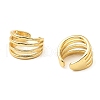 Rack Plating Brass Splite Cuff Earrings EJEW-L261-013G-2