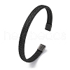 316 Surgical Stainless Steel Cuff Bangles for Men BJEW-P319-05B-B-2
