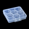 Transparent Plastic Bead Containers CON-YW0001-55-2