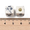 Handmade Printed Porcelain Beads PORC-Q161-6-5