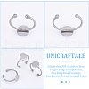 Unicraftale 30Pcs Adjustable 304 Stainless Steel Finger Rings Components STAS-UN0059-79A-4